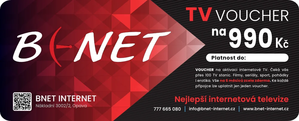 TV VOUCHER v hodnotě 990 Kč
